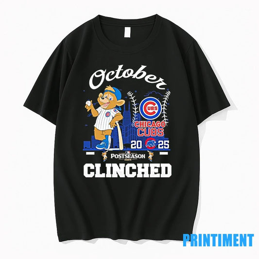 October Chicago Cubs 2025 Postseason Cinched Tshirts Sweater
