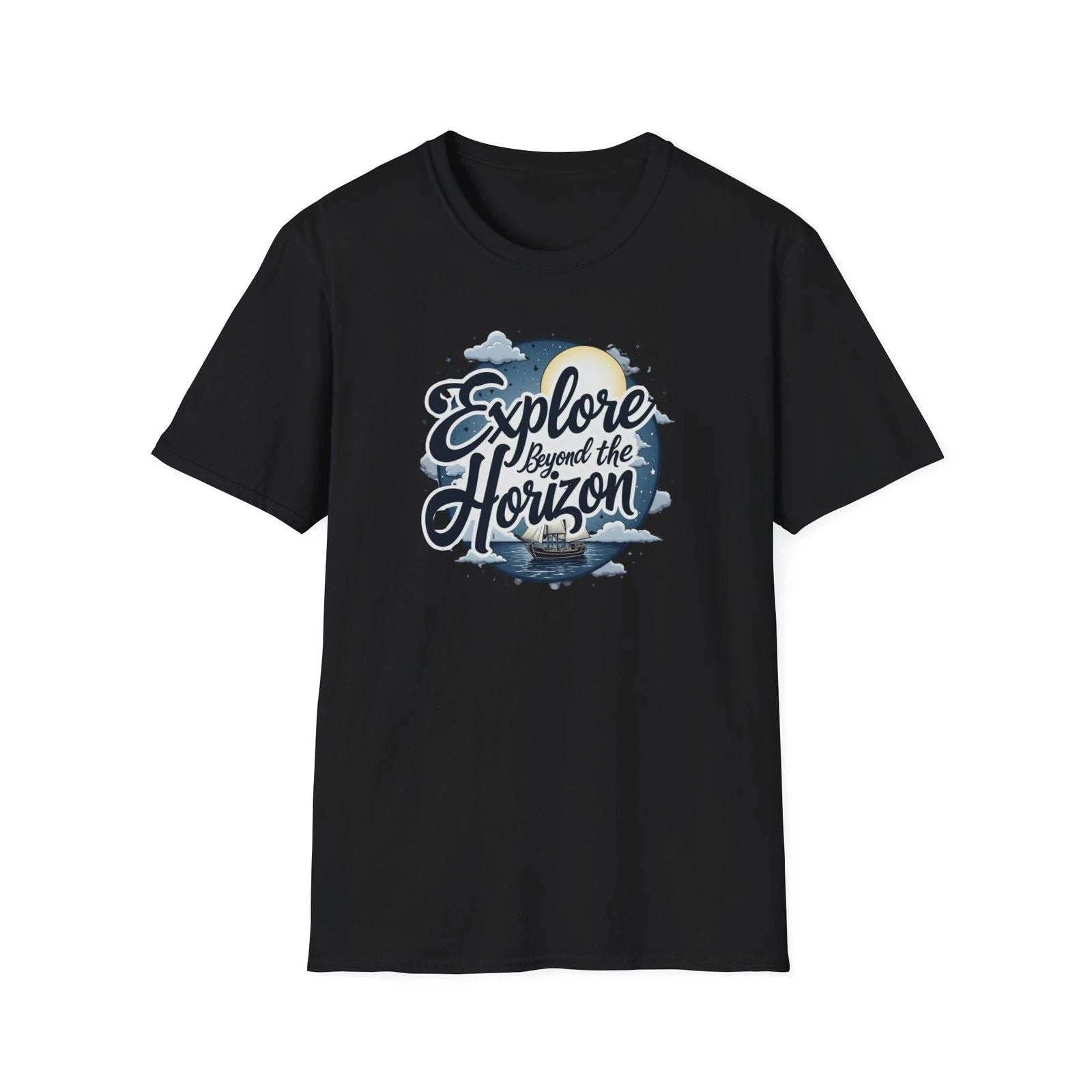 Explore Beyond the Horizon T-Shirt — Adventure Travel Graphic Tee