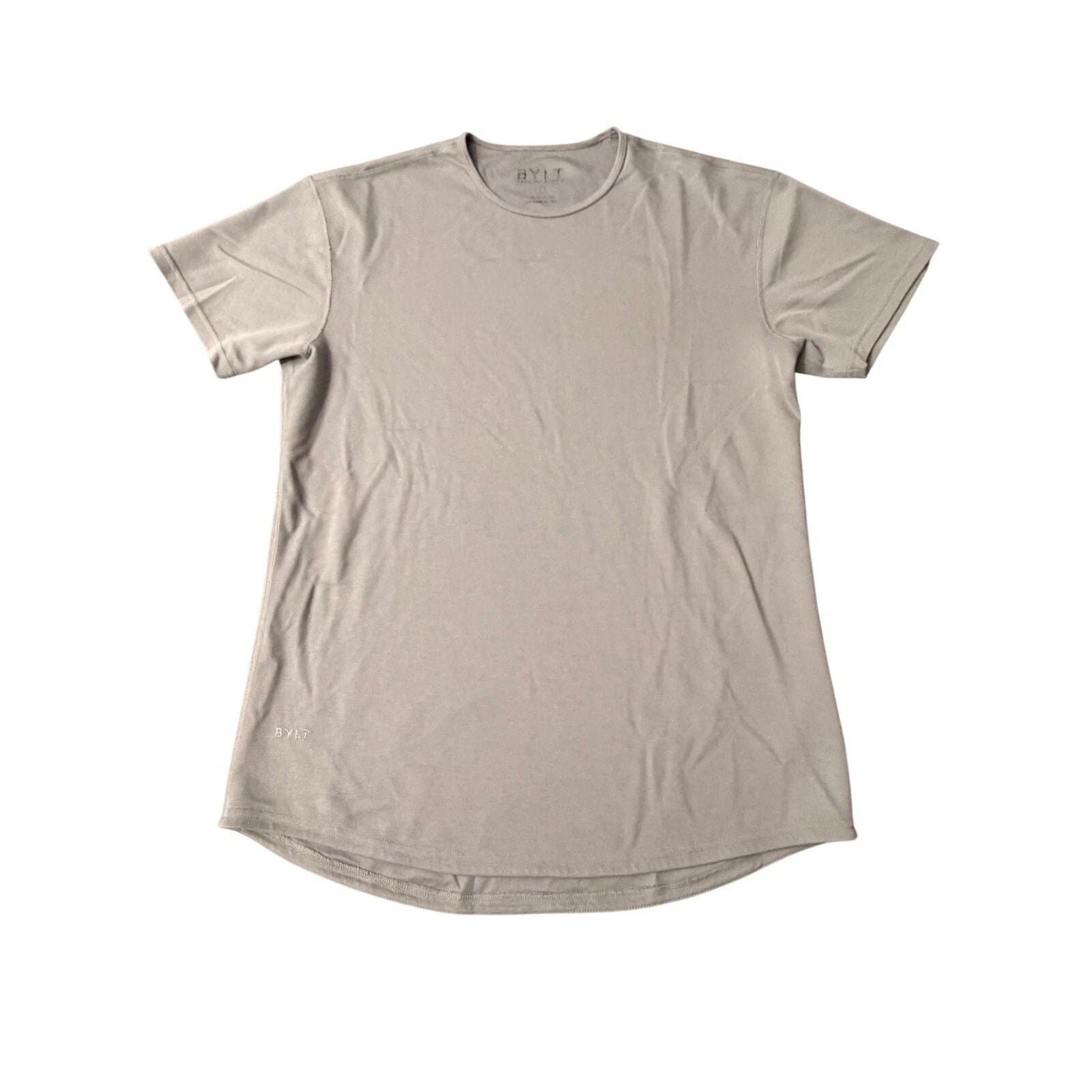 BYLT Mens Premium Basics Crew Neck Short Sleeve T Shirt Gray Size M