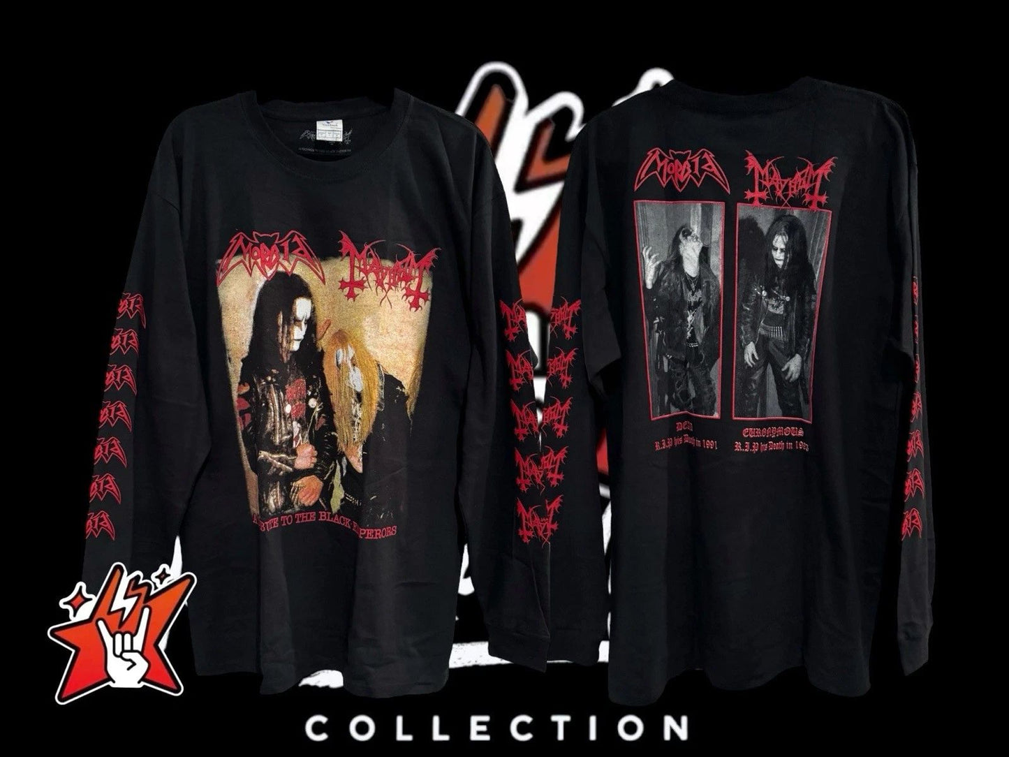 Mayhem T-Shirt New Short & Long Sleeve Morbid Beherit Marduk Emperor Absu