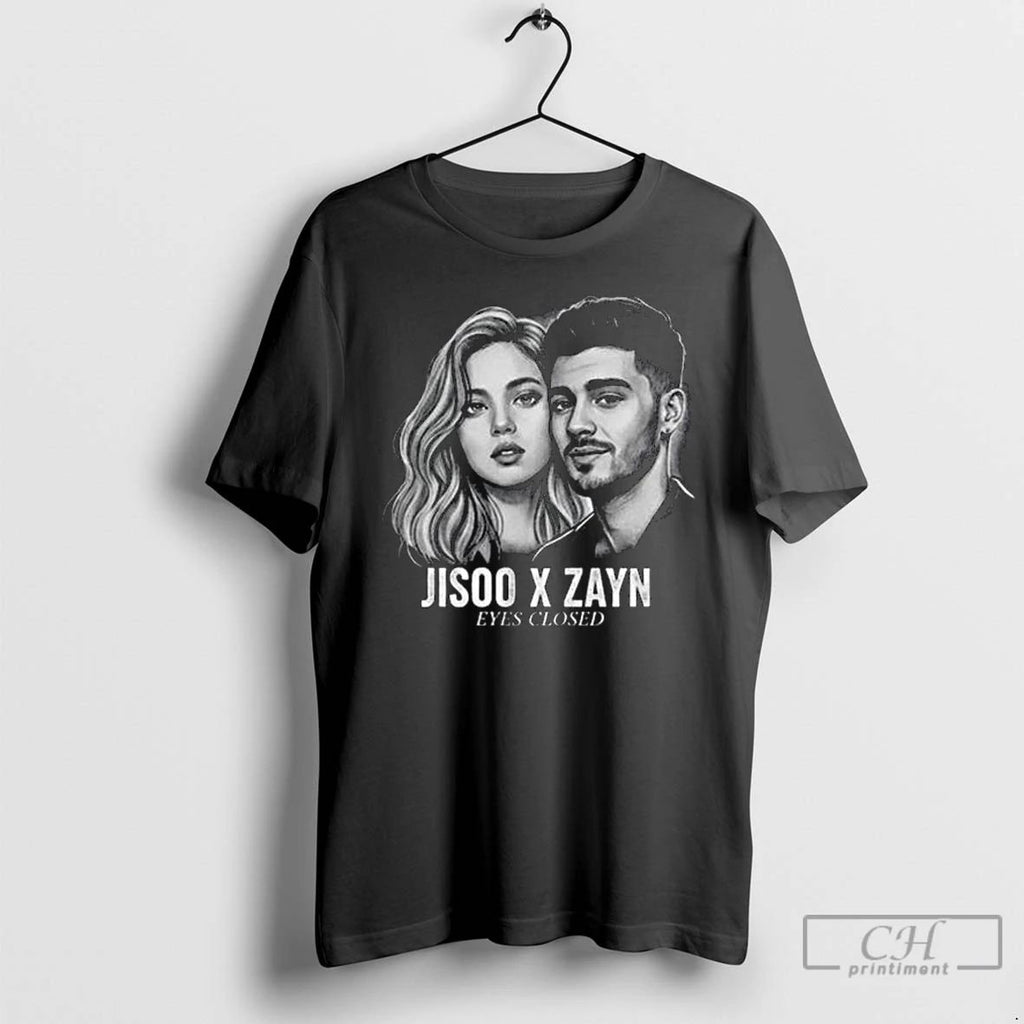 Classic Jisoo X Zayn Eyes Closed Long Sleve T Shirts