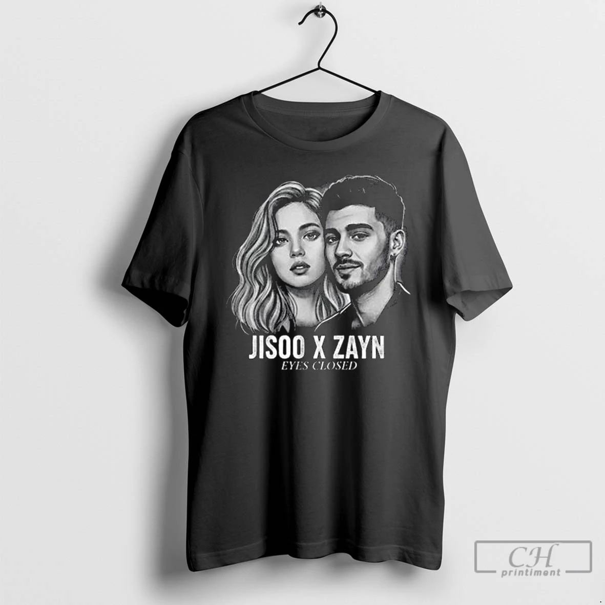Classic Jisoo X Zayn Eyes Closed Long Sleve T Shirts
