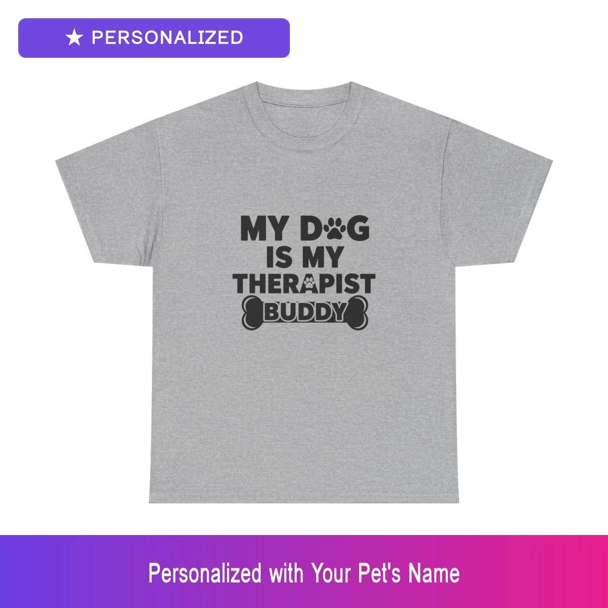 Custom Dog Funny Shirt Personalized Pet Name Unisex Mens Womens Pet Lover Gift
