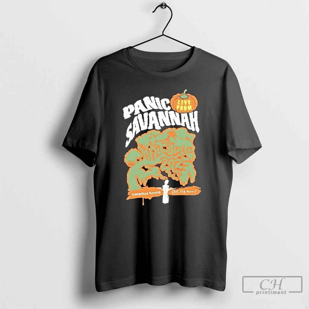 Premium Panic Savannah Live From Halloween 2025 T Shirts