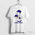 Classic Peanuts X Yoshinobu Yamamoto And Blake Snell Los Angeles Dodgers T Shirts