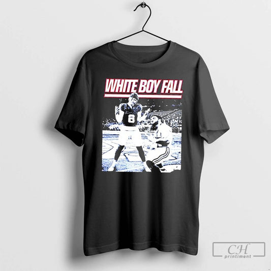 Premium New York Giants Jaxson Dart And Cam Skattebo White Boy Fall T Shirts