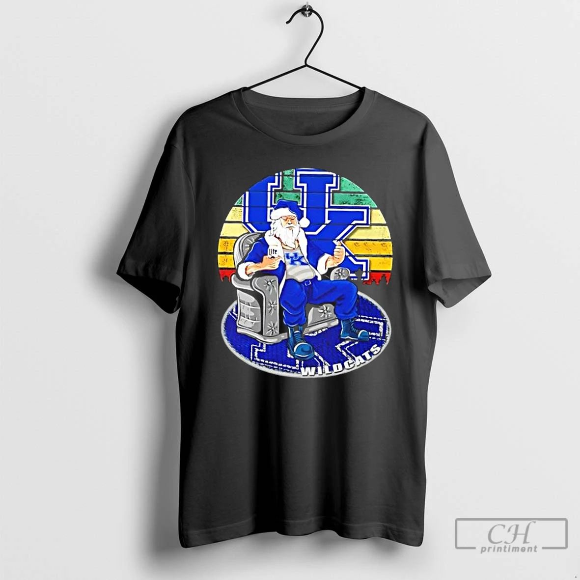 Premium Kentucky Wildcats X Santa Claus Christmas Vintage T Shirts