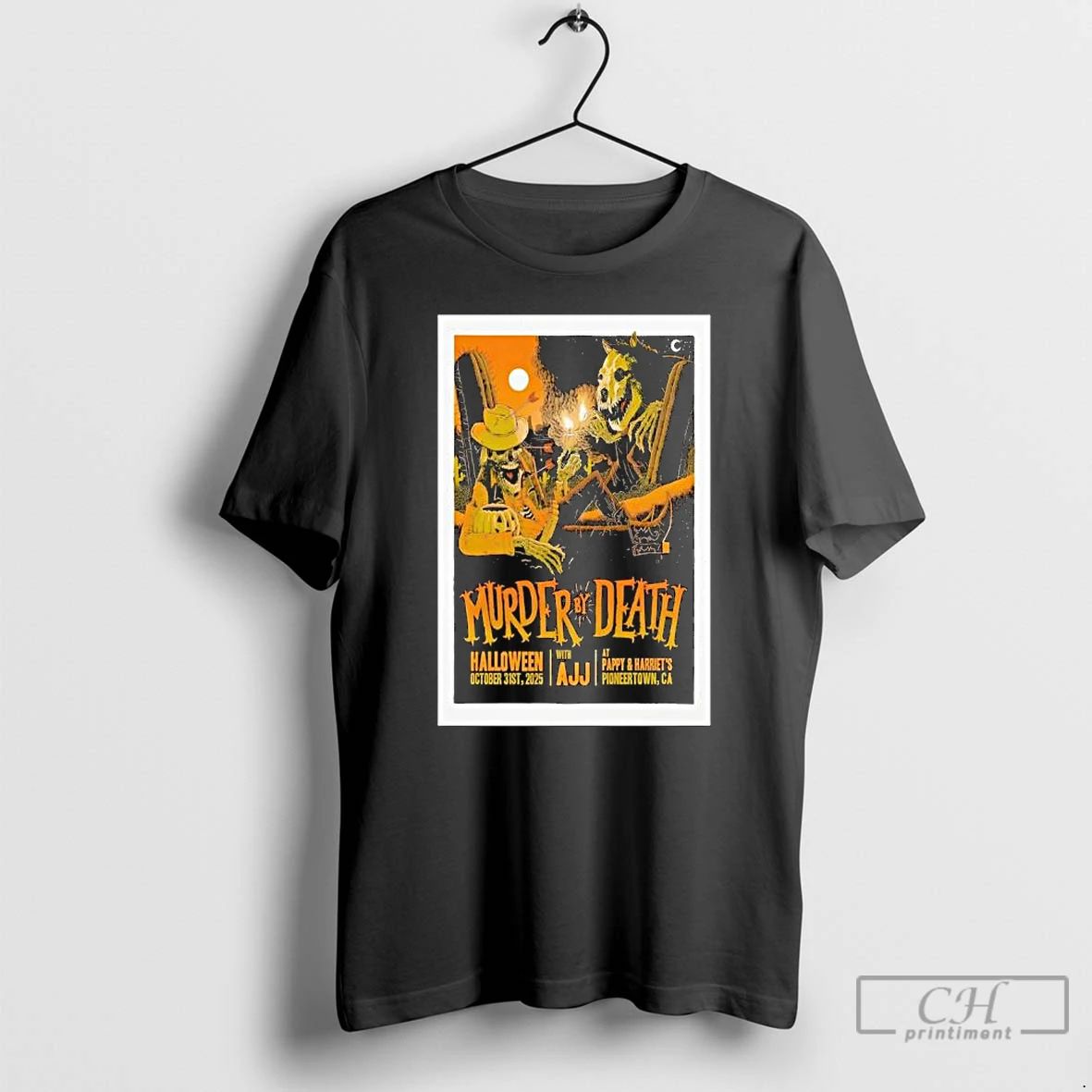 Premium Murder By Death Oct 31 2025 Halloween At Pappy Harriets Pioneertown T Shirts