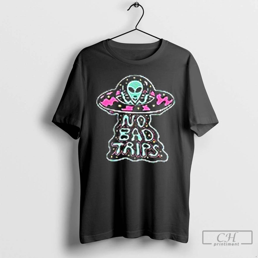 Premium No Bad Trips Alien 1 Sided T Shirts