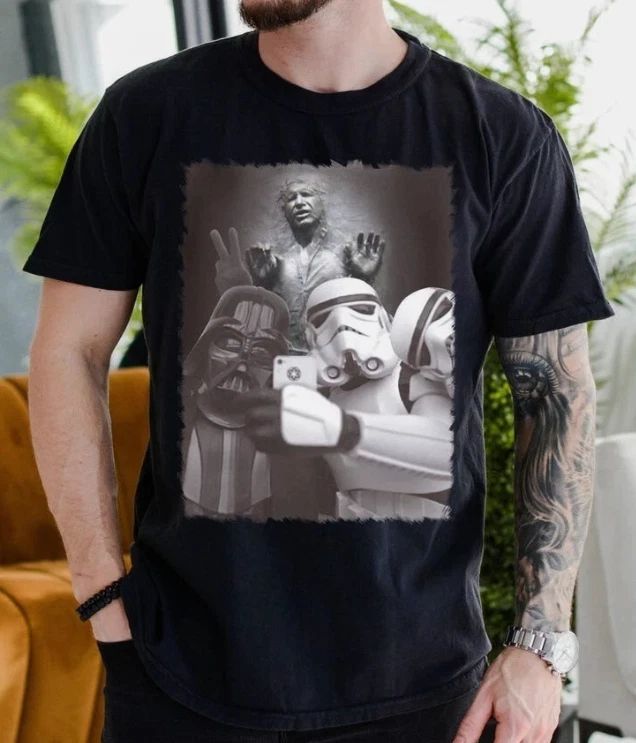 StarWars Selfie Funny Shirt, Darth Vader Stormtrooper Selfie Shirt