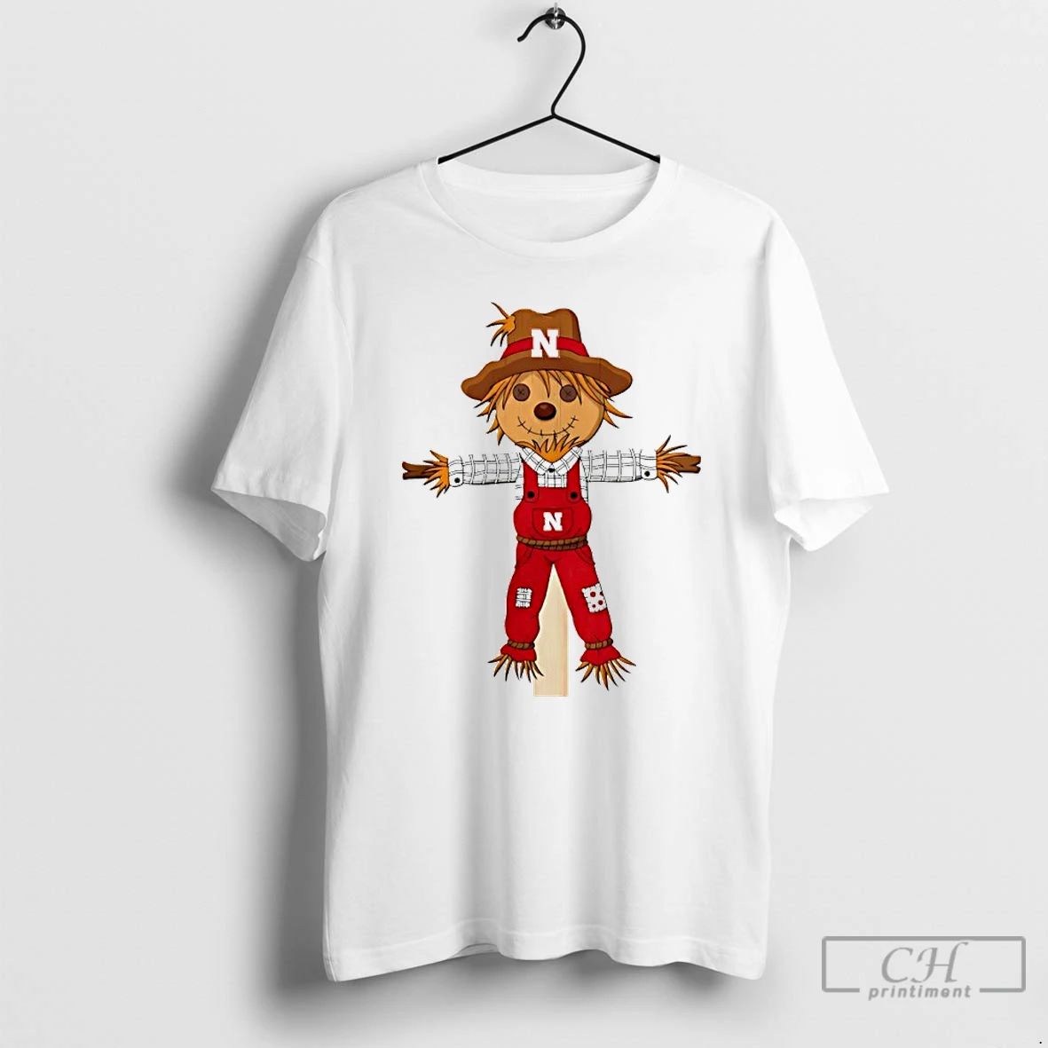 Classic Nebraska Huskers Scarecrow Mascot T Shirts