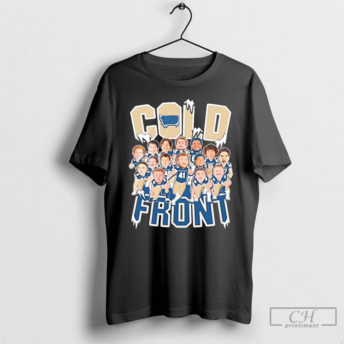 Classic Cold Front Team Caricature T Shirts