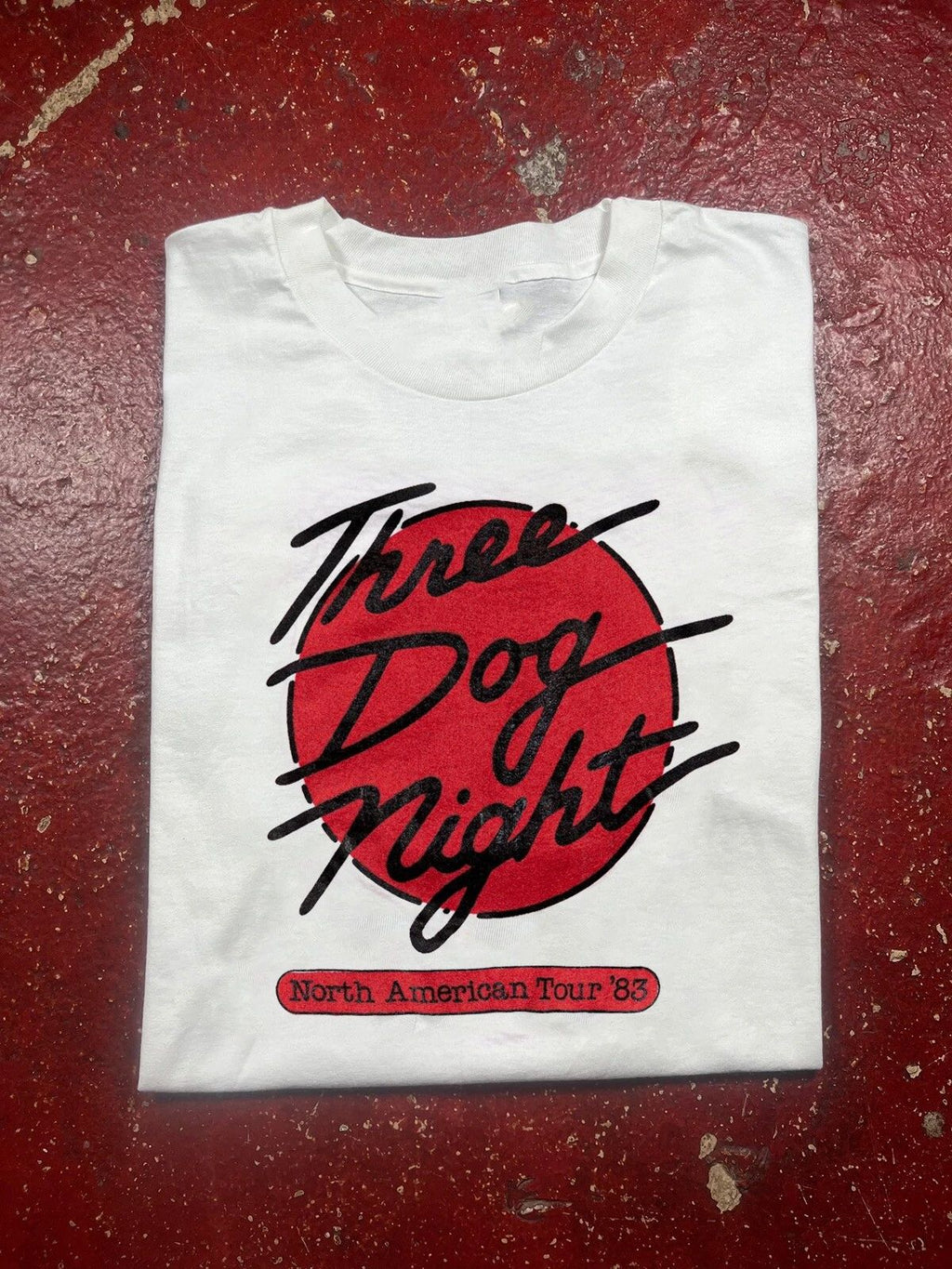 1983 Three Dog Night Tour Gift For Fan Cotton white cool design shirt