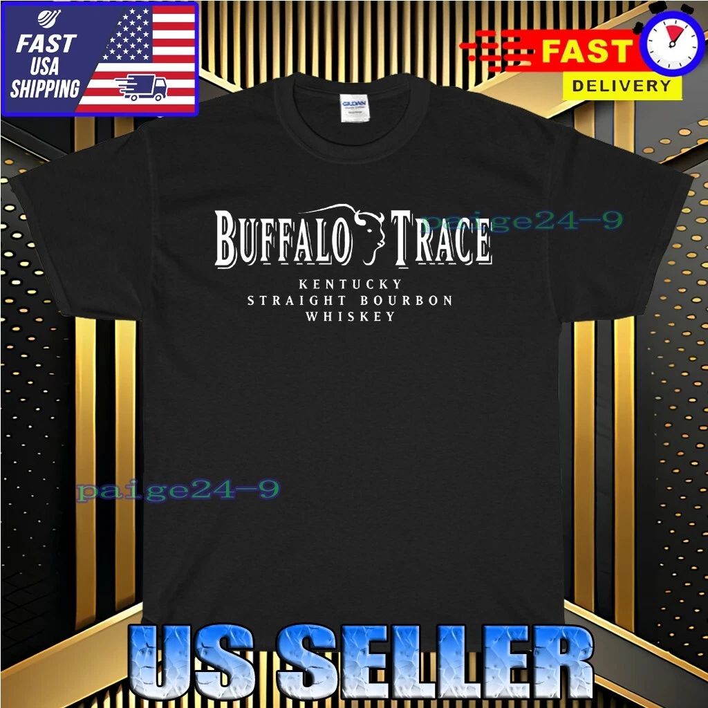 NEW BUFFALO TRACE BOURBON LOGO T-SHIRT FUNNY AMERICAN UNISEX TEE SIZE S-5XL
