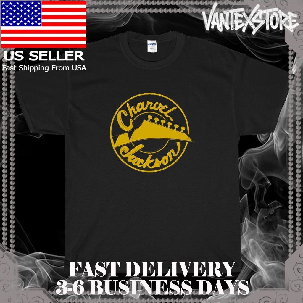 NEW SHIRT CHARVEL JACKSON GUITARS LOGO MEN'S T-SHIRT FUNNY AMERICAN SIZE S-5XL