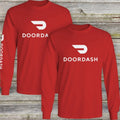 Door Dash Long Sleeve T Shirt Car Food Delivery Service Driver DoorDash FWR01