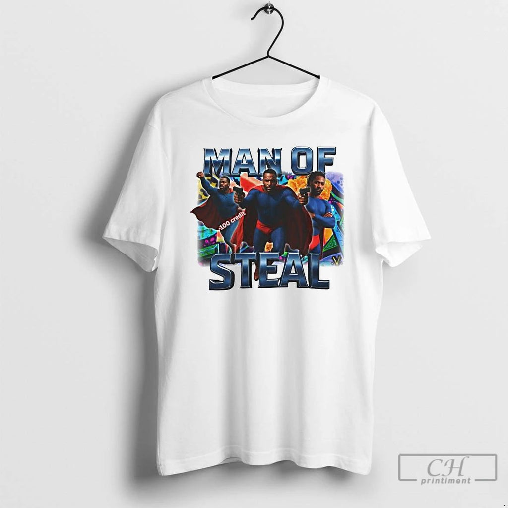 Premium Man Of Steal Ornaments T Shirts