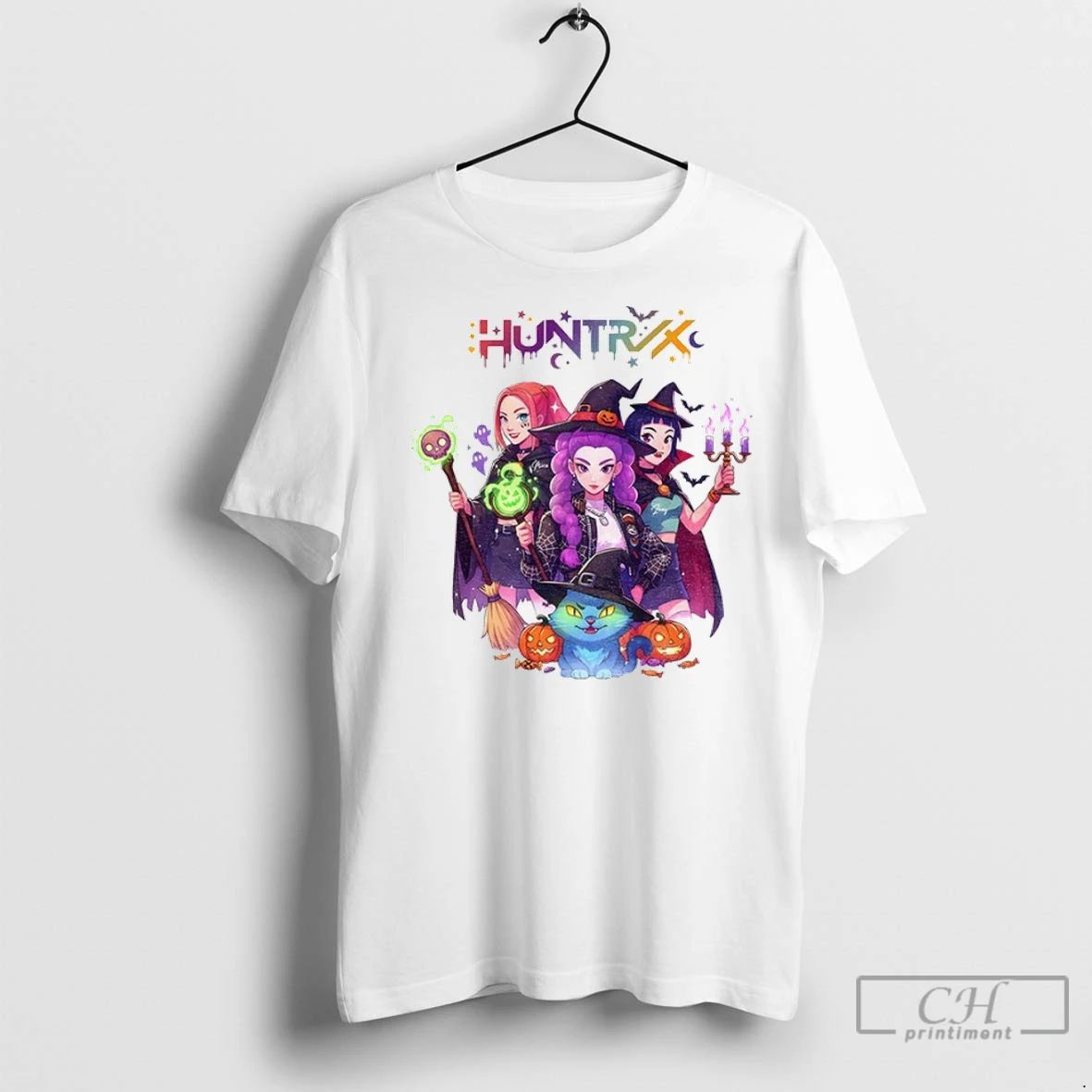 Premium Spooky Huntrix Kpop Demon Hunters Derpy Tiger Halloween