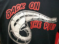 Funny MX ATV T-Shirt Tee 2 Stroke "Back On The Pipe" Black Motocross LARGE