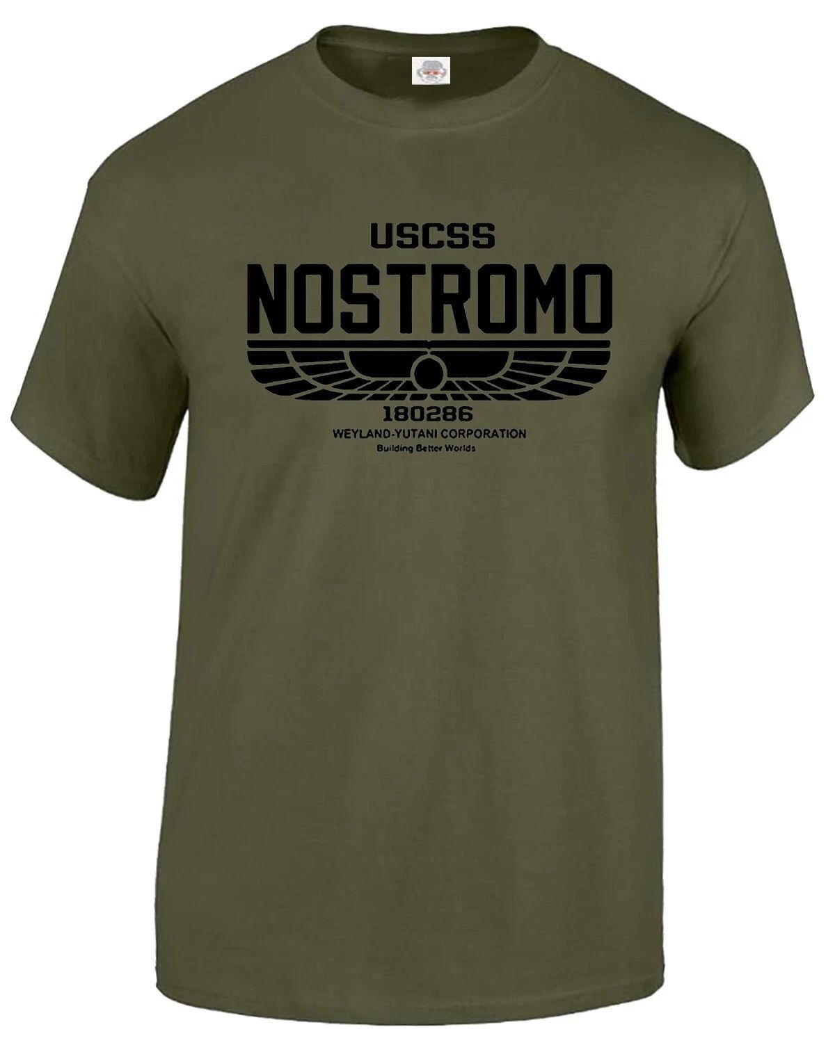 NEW Nostromo T-Shirt 180286 Mens Alien Film Movie USCSS Weyland Yutani Sci fi