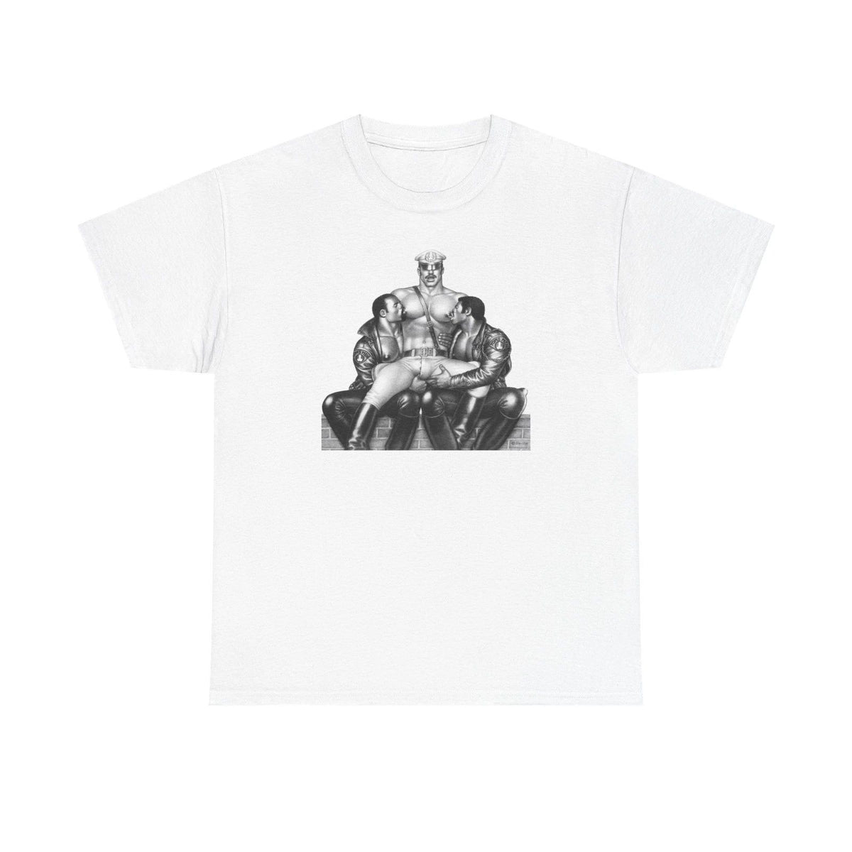 Vintage Print Kake Tom of Finland Gay Tee, LGBTQ Pride Retro T-Shirt Leather 3