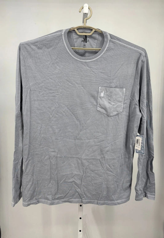 Johnnie O Brennan T-Shirt Mens 3XL Steel Gray Long Sleeve Crew Neck JMLT2190 NWT