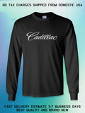 New Cadillac Classic Car Logo Men's Long Slevee T-Shirt American T-Shirt