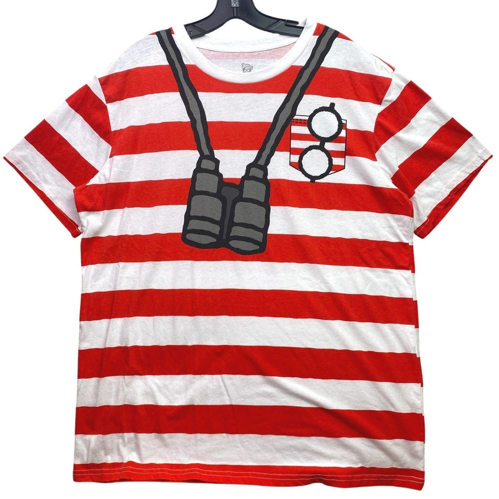 Wheres Waldo Shirt Mens Extra Large Streetwear Everyday Festival Beachy Cosplay
