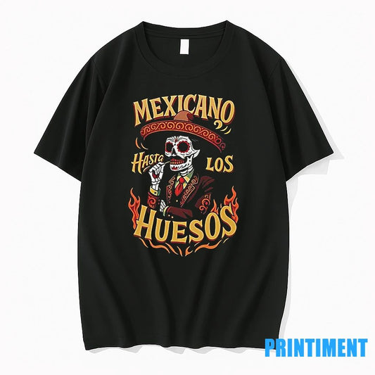 Mexicano Hasta Los Huesos Cowboy Skeleton Tshirts Sweater