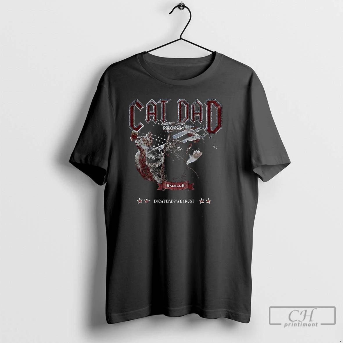 Classic Cat Dad In Cat Dads We Trust T Shirts