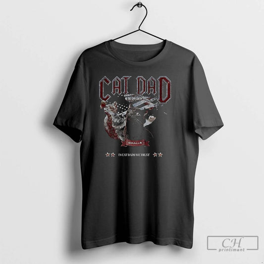 Classic Cat Dad In Cat Dads We Trust T Shirts