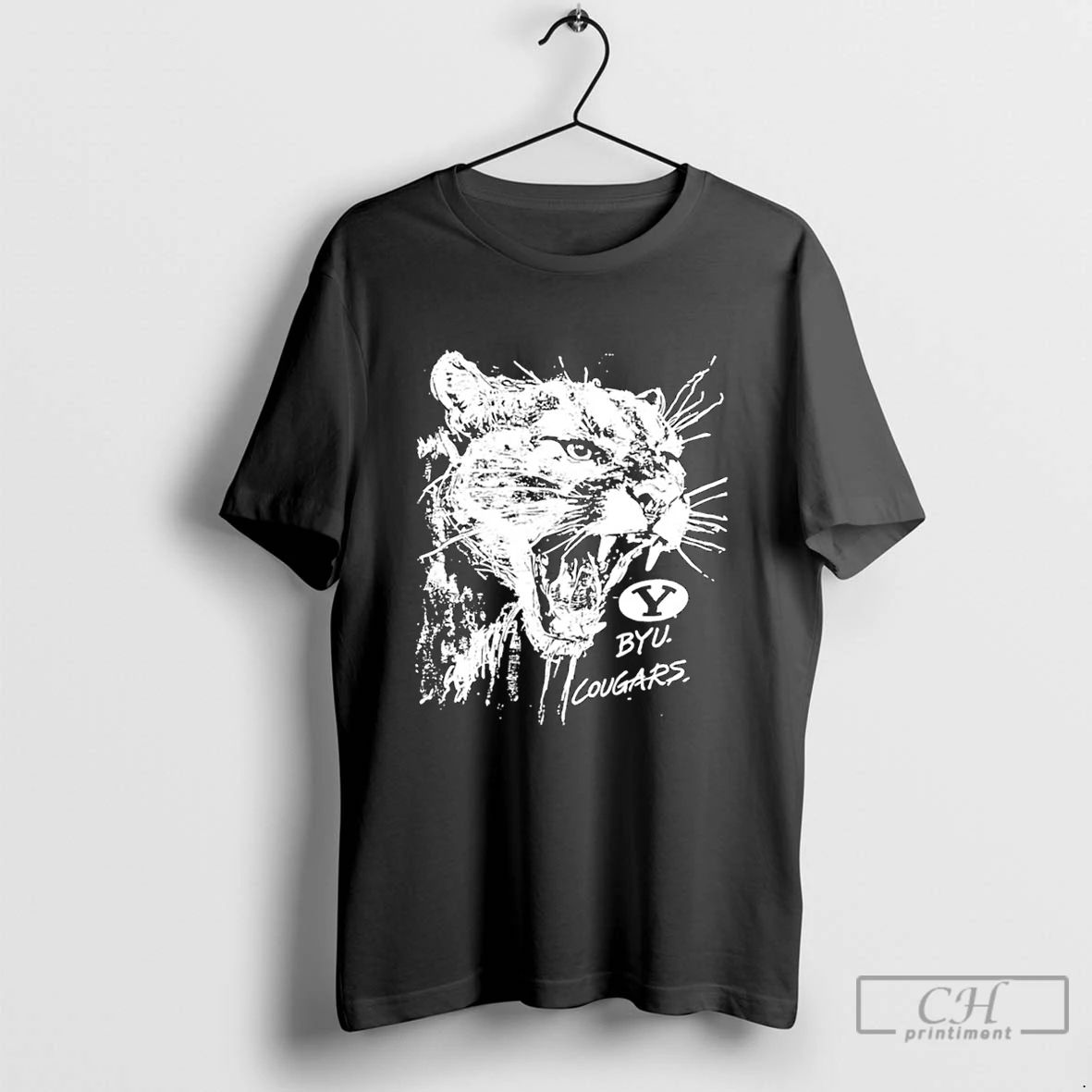 Classic Byu Cougars Vintage Cougar Mascot Schools Logo T Shirts