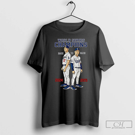 Premium Dodgers Back To Back World Series Champions Ohtani And Yamamoto T Shirts