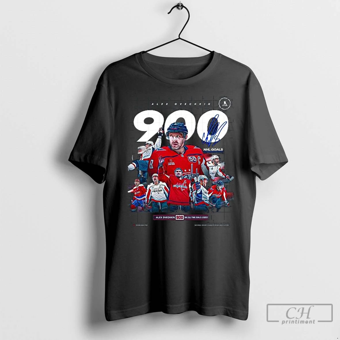 Premium Alex Ovechkin Washington Capitals 900 Goals Nhl All Time Goals Leader Signature Long Sleve