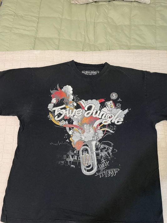 5IVE Jungle & Co Mens Short Sleeve T-shirt Size 2XL Walk Of Life 5 Taskforce