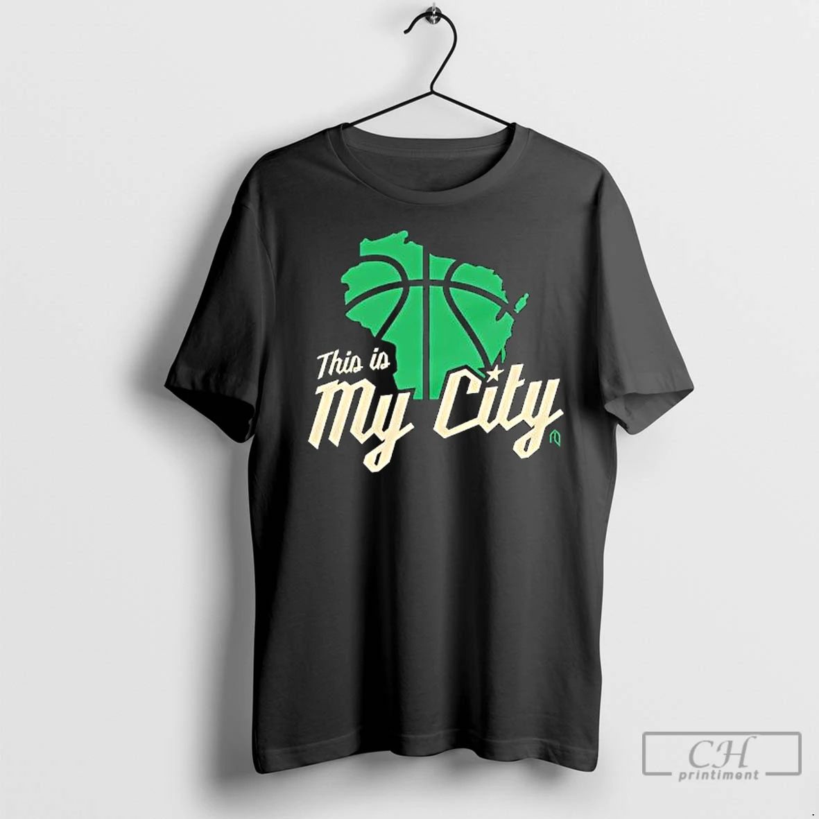Premium This Is My City Shape Of Wisconsin Milwaukee Bucks