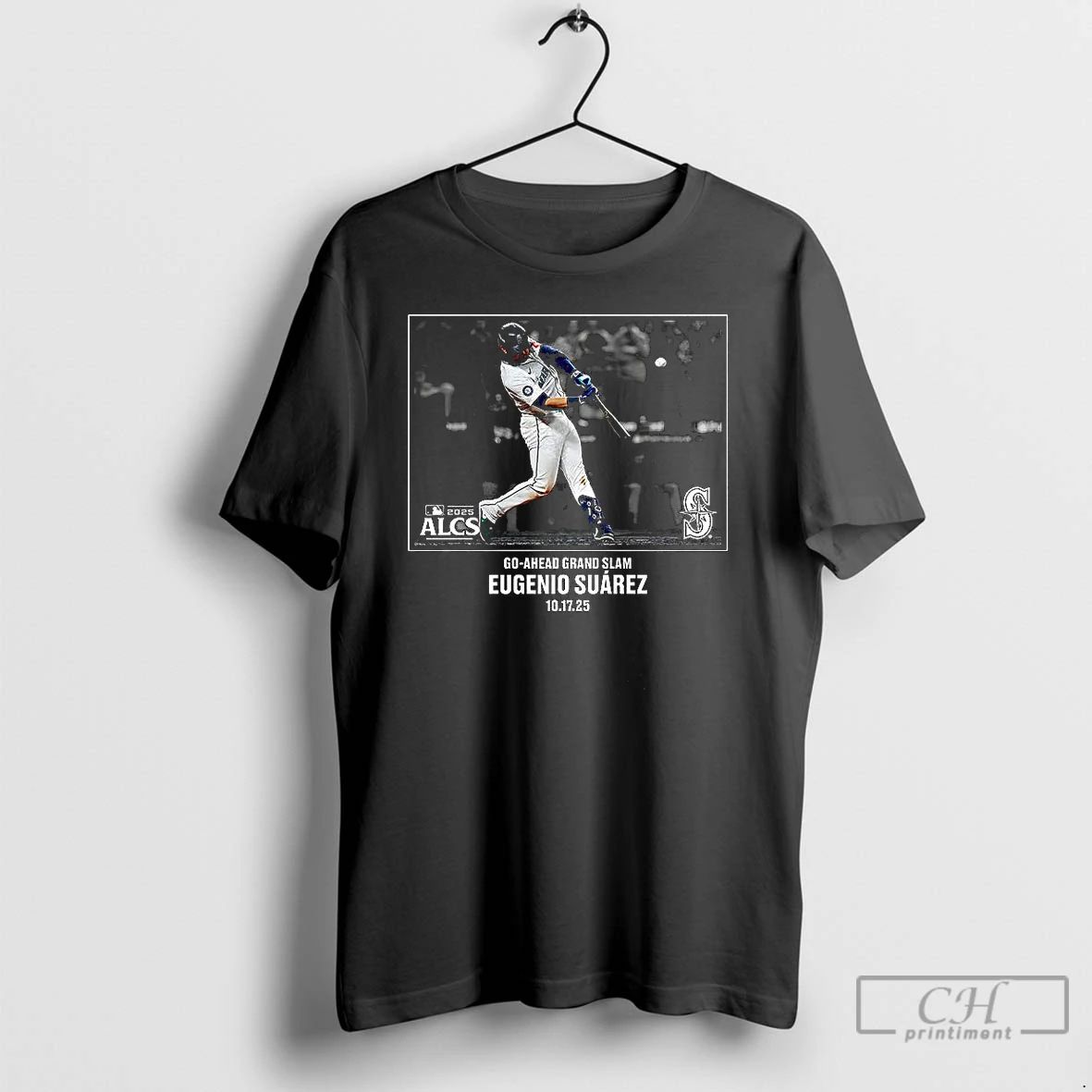 Classic Eugenio Suarez Seattle Mariners Nlcs 2025 Mlb Postseason Moment T Shirts