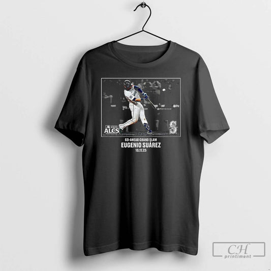 Classic Eugenio Suarez Seattle Mariners Nlcs 2025 Mlb Postseason Moment T Shirts