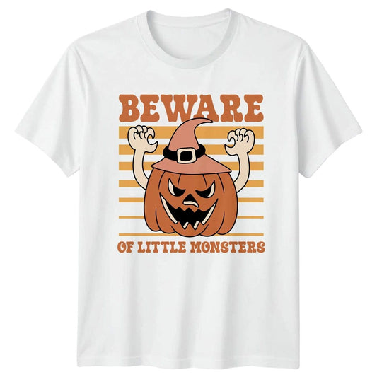 Beware Of Little Monsters T-Shirt Halloween Parent Humor Gift For Him And Her