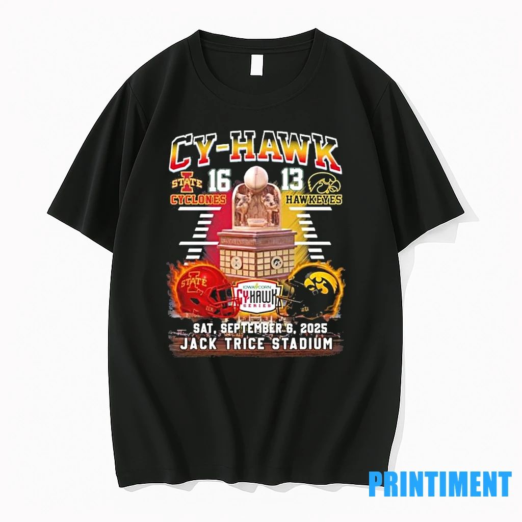 Cy Hawk Iowa State 16 13 Iowa September 6 2025 Jack Trice Stadium Tshirts Sweater