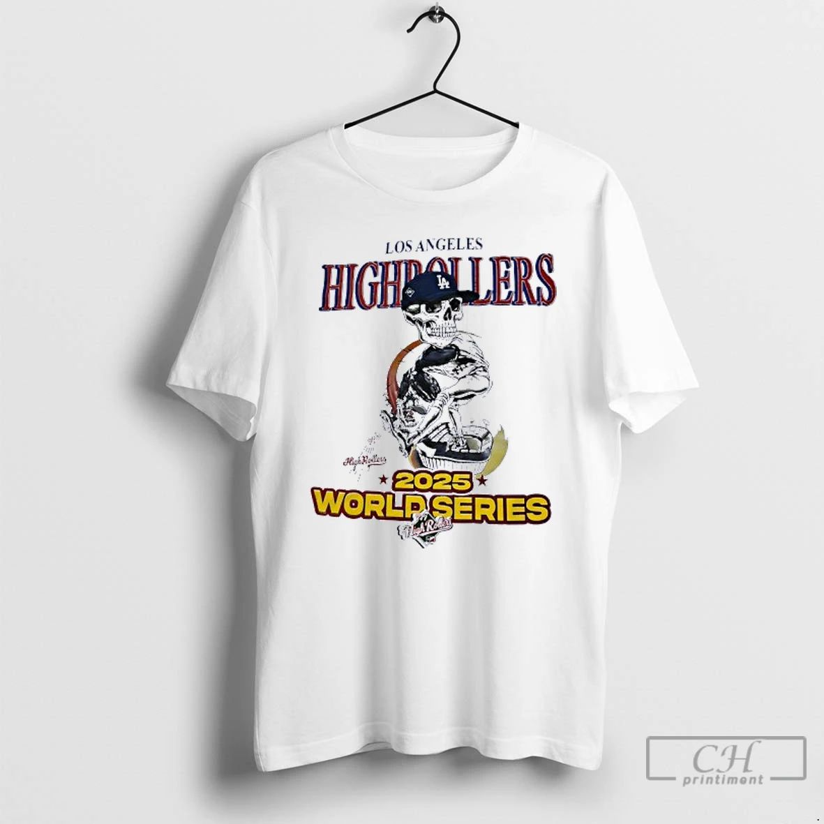 Classic Skeleton Los Angeles Highrollers World Series 2025 T Shirts