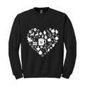 Christmas Heart Sweatshirt, Cute Christmas Hoodie, Holiday Hoodie, Gift for Chri