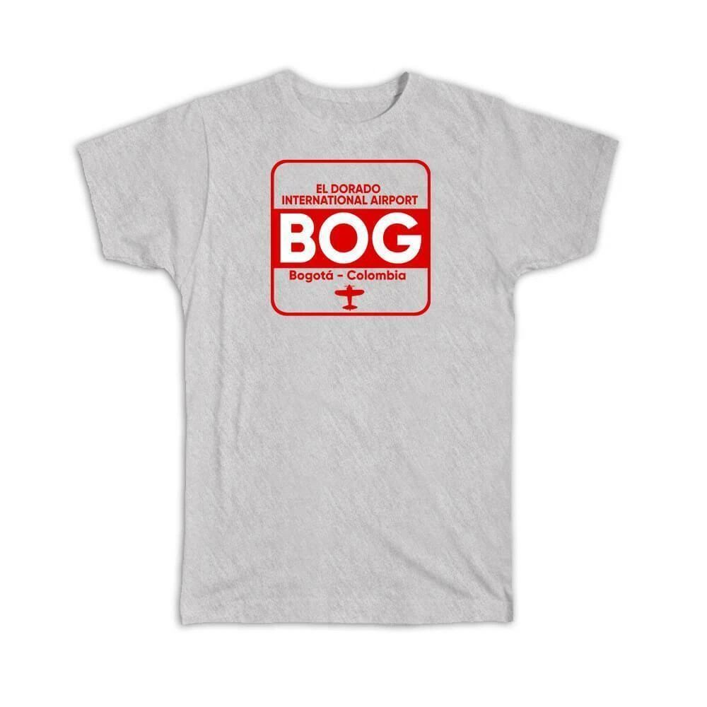 Gift T-Shirt : Colombia El Dorado Airport Bogotá BOG Travel Airline Pilot