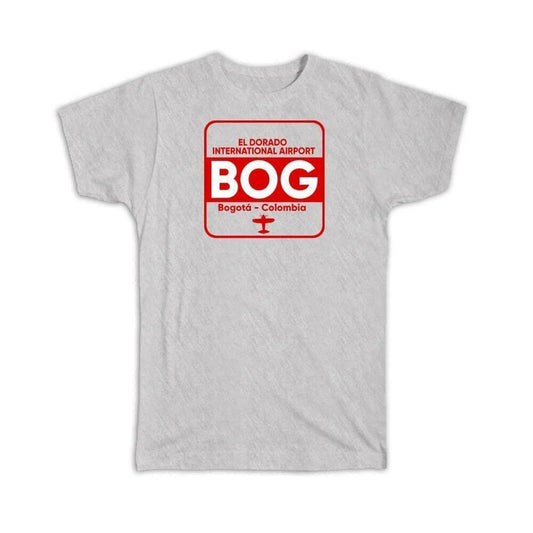 Gift T-Shirt : Colombia El Dorado Airport Bogotá BOG Travel Airline Pilot