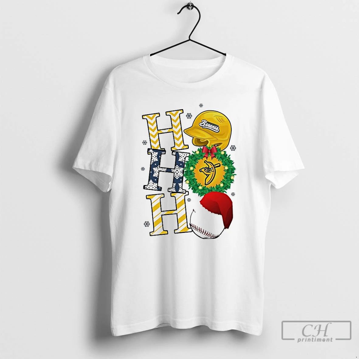Classic Savannah Bananas Ho Ho Ho Holiday Baseball Christmas T Shirts