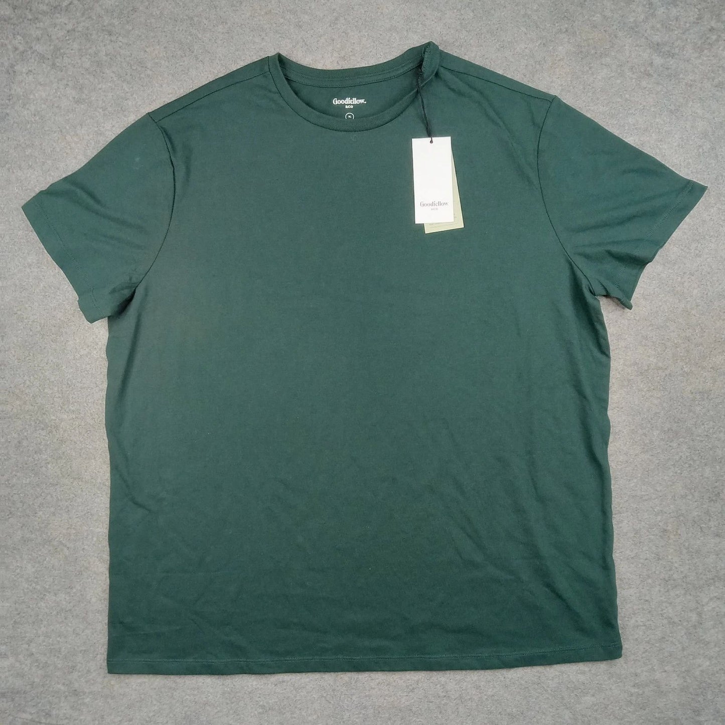 Goodfellow Shirt Mens XL Green Standard Regular Crewneck Basic Blank Plain New