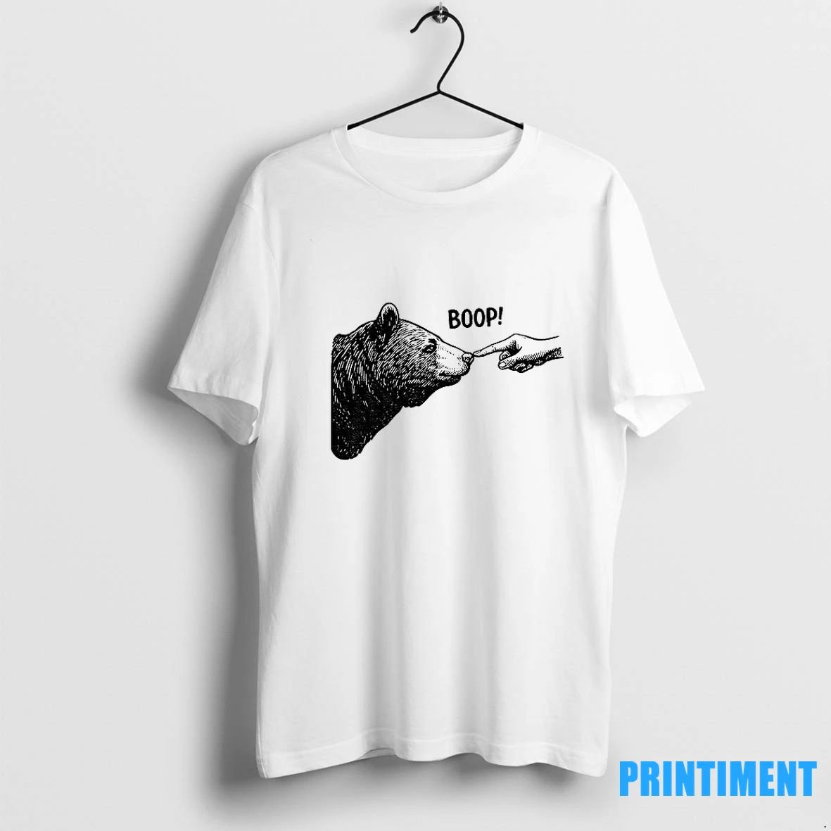 Retro Bear Finger Touching Nose Boop Tshirts Sweater