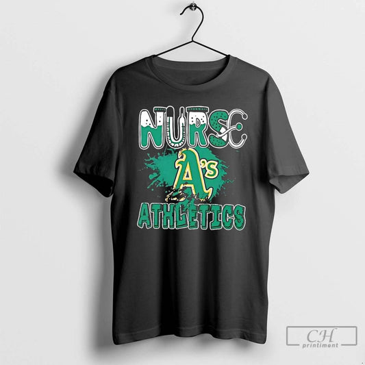 Classic Nurse X Oakland Athletics Baseball T Shirts