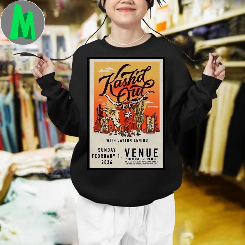 Original Kash’d Out House Of Rock Feb 1 2026 Poster T-shirt