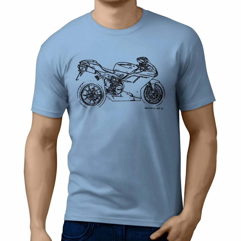 JL Illustration For A Ducati 848 EVO Motorbike Fan T-shirt